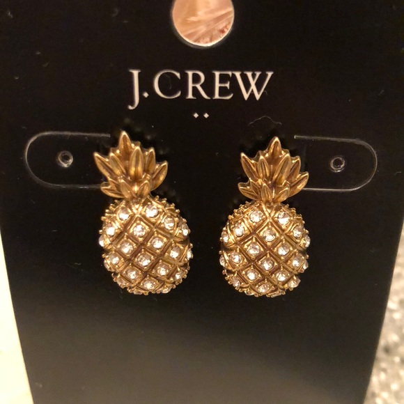 J. Crew Factory Jewelry - J.Crew Pineapple Stud Earrings